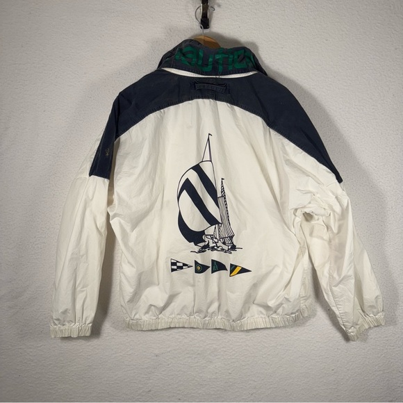 Nautica Other - Vintage Nautica Big Flag Logo Mesh Cotton Jacket